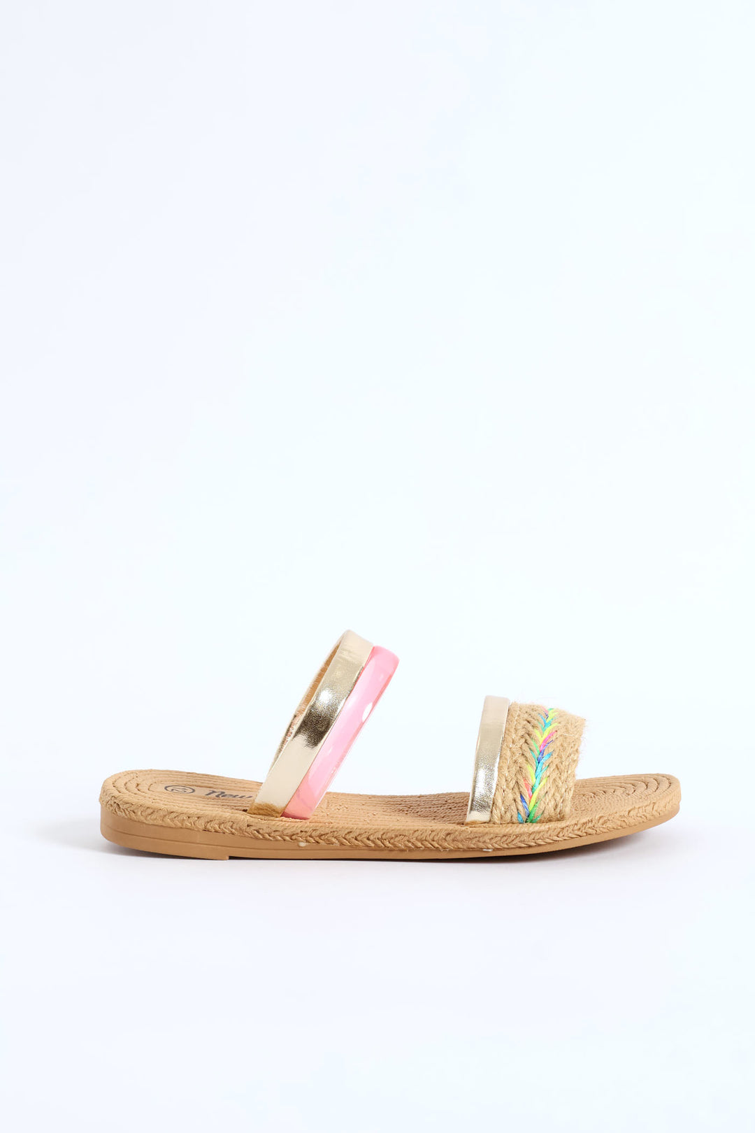 Girls Multi Weave Eva Sandal - Natural