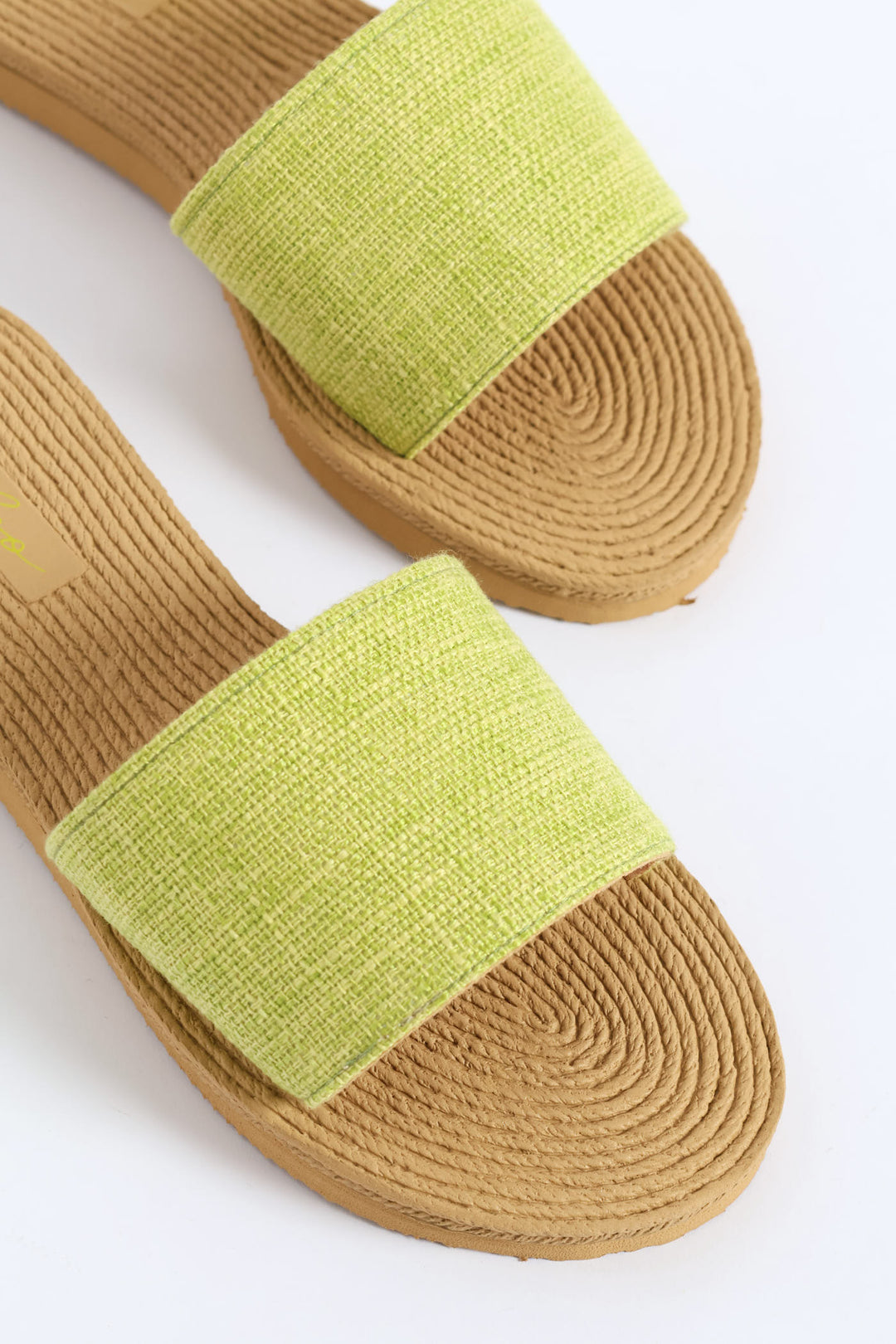 Plain Single Band Mule Sandal - Green