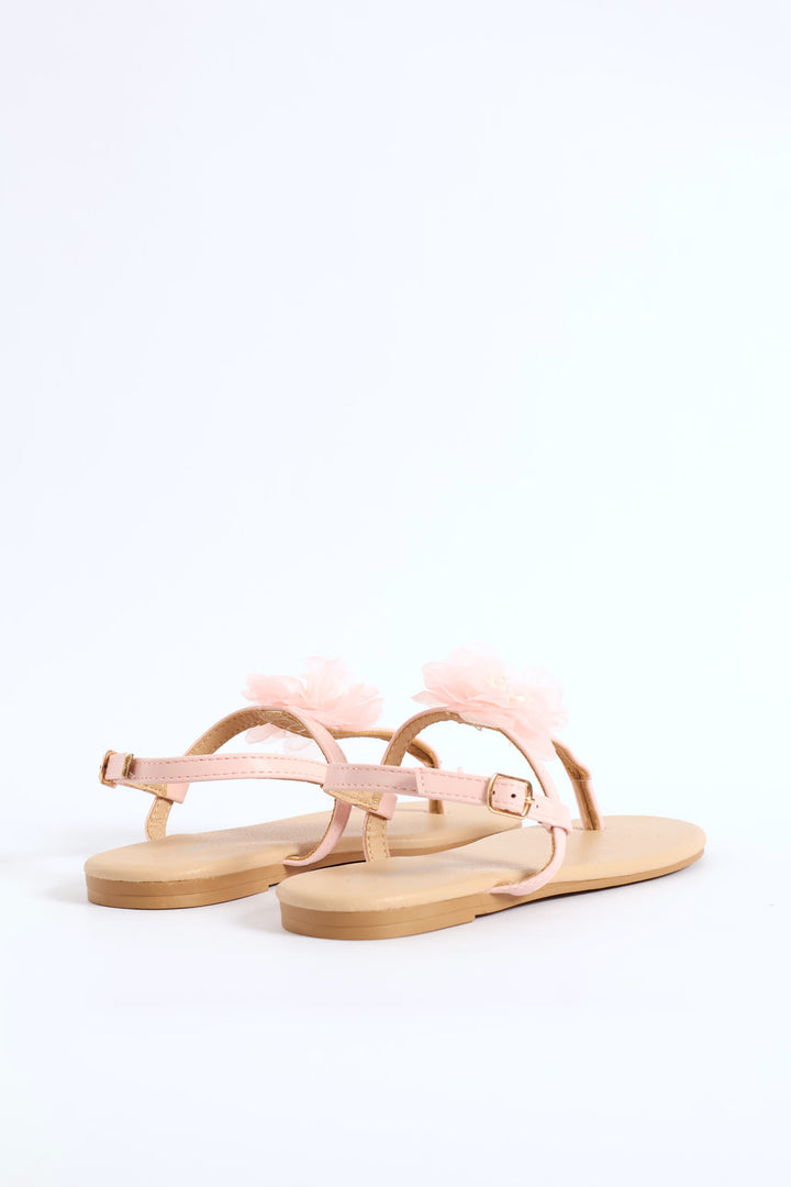 Girls Thong Sandal - Blush