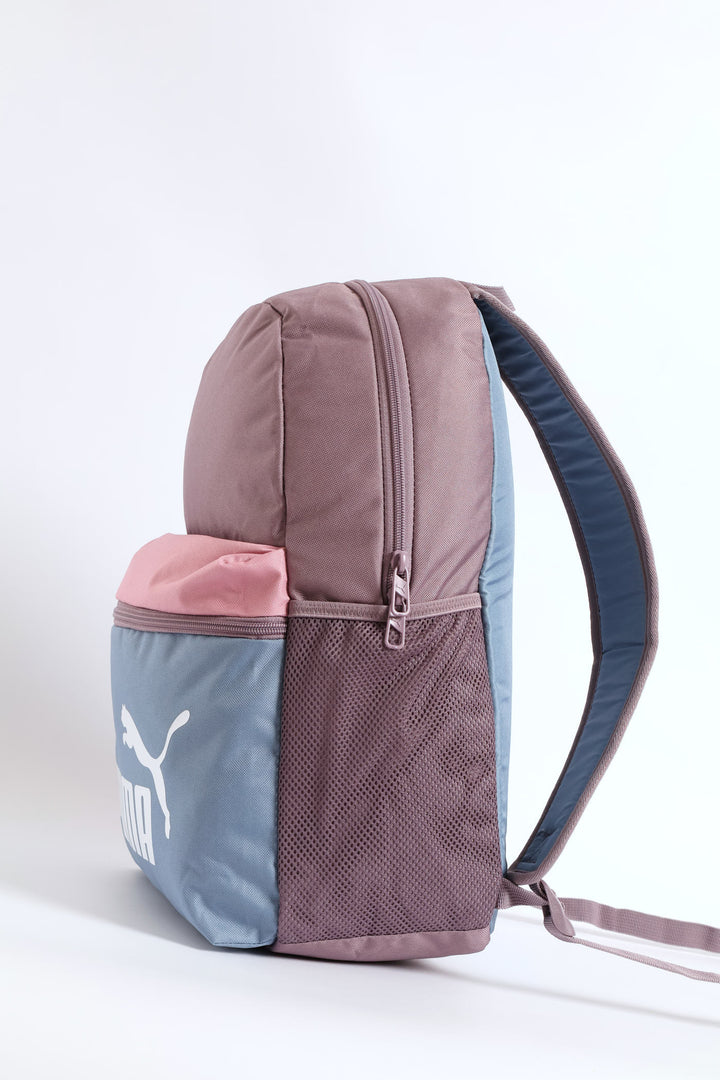 Phase Colour Block Backpack - Plum