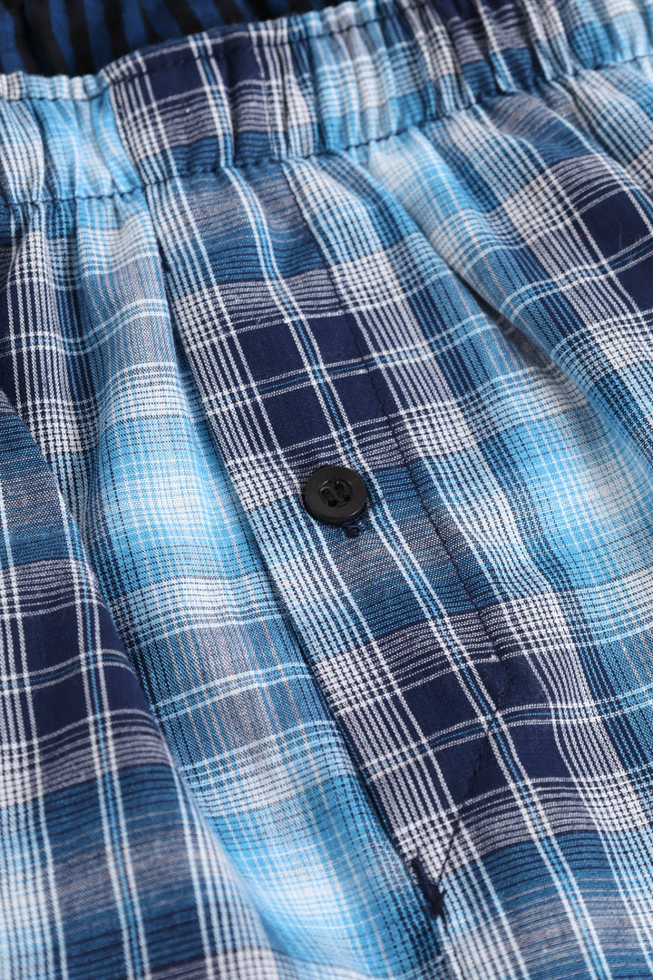 3 Pack Value Boxers - Blue