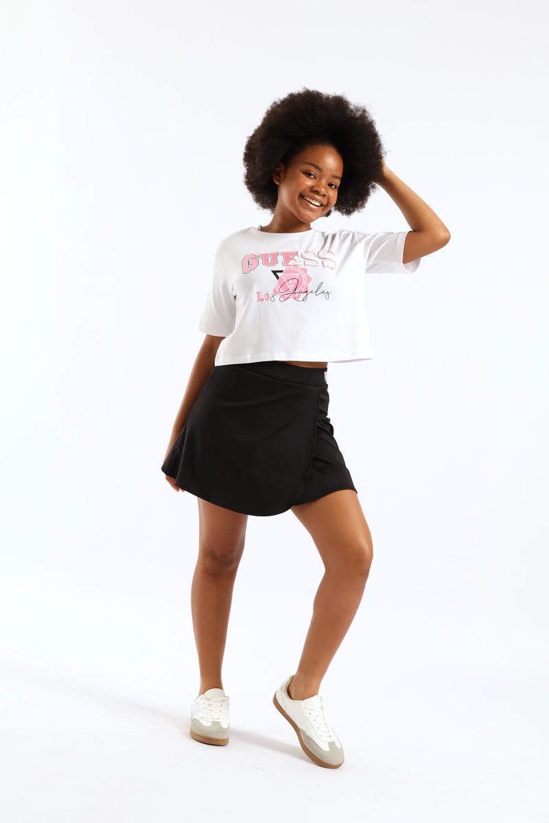 Girls Skort Set - White