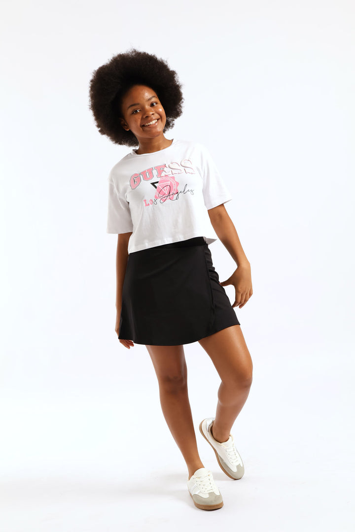 Girls Skort Set - White
