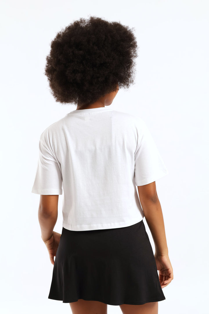 Girls Skort Set - White