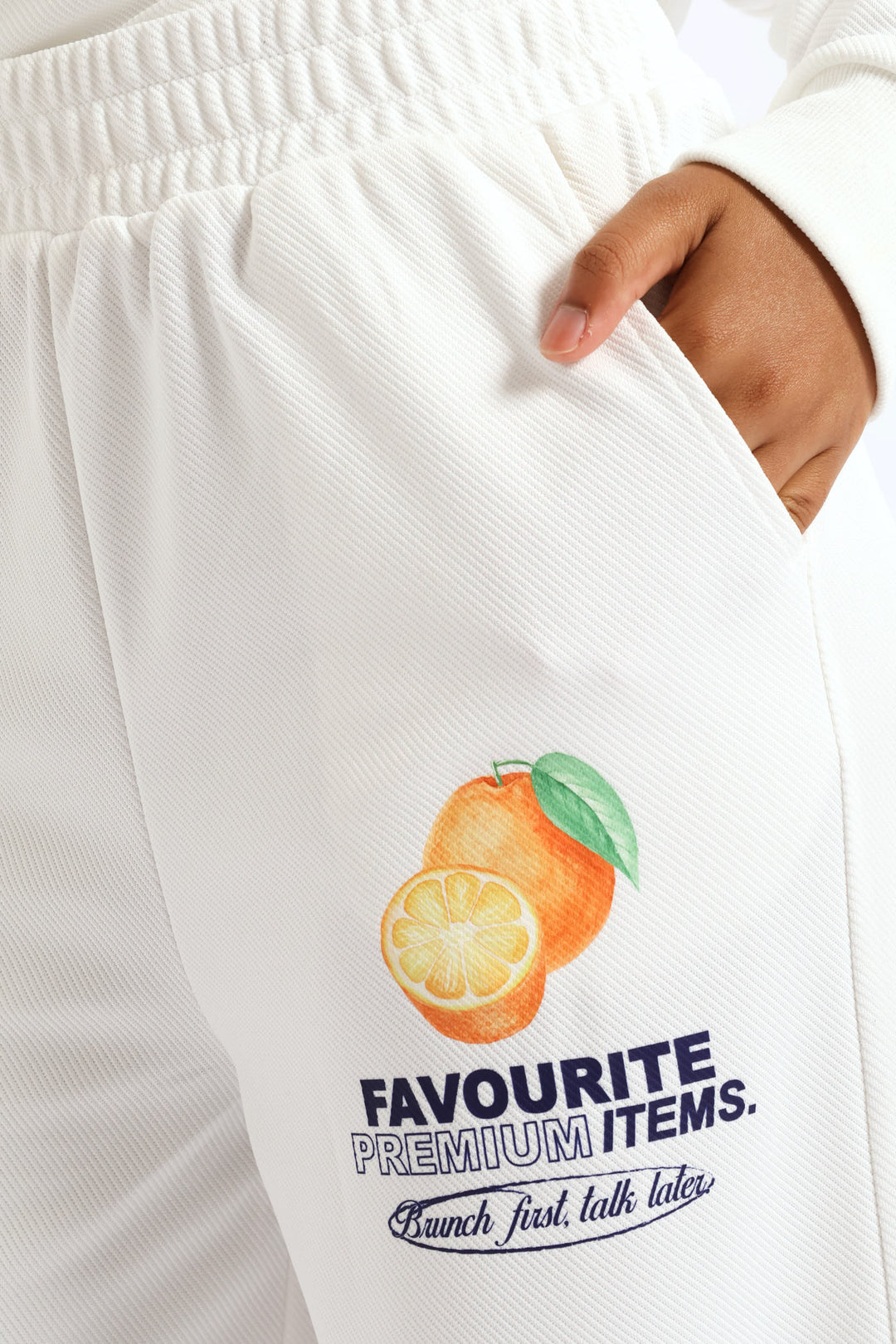 Girls Weekend Favs Baggy Wideleg Pant - Cream