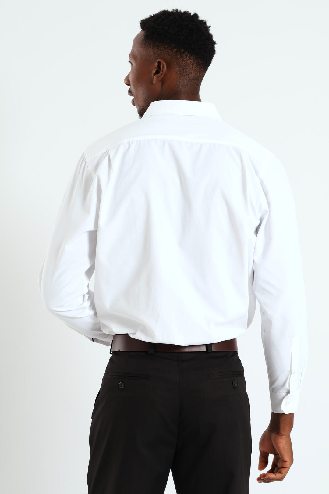 Contrast Dobby Shirt - White