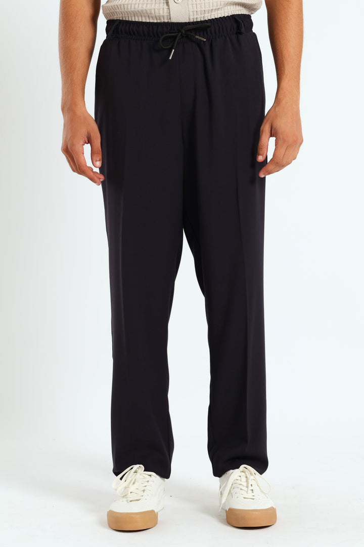 Elastic Trouser - Navy