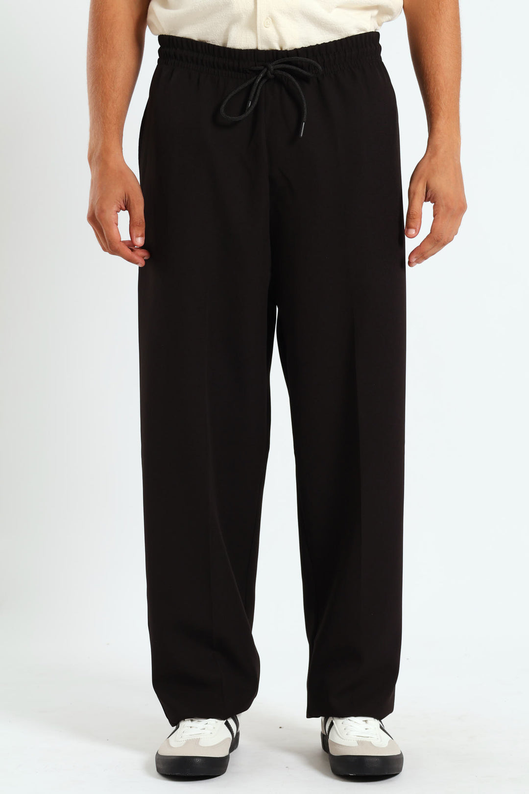 Baggy Smart Pants - Black