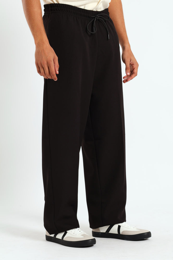 Baggy Smart Pants - Black