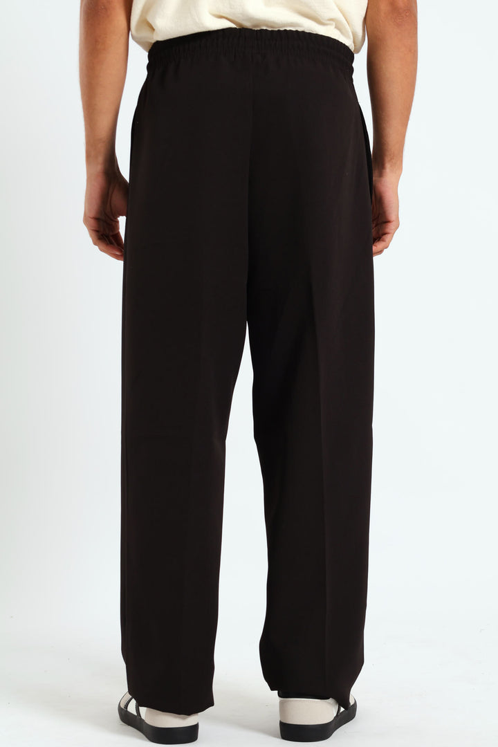 Baggy Smart Pants - Black