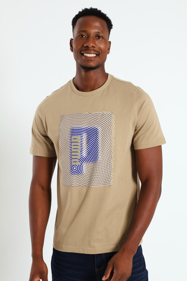 Graphics Execution Tee - Taupe