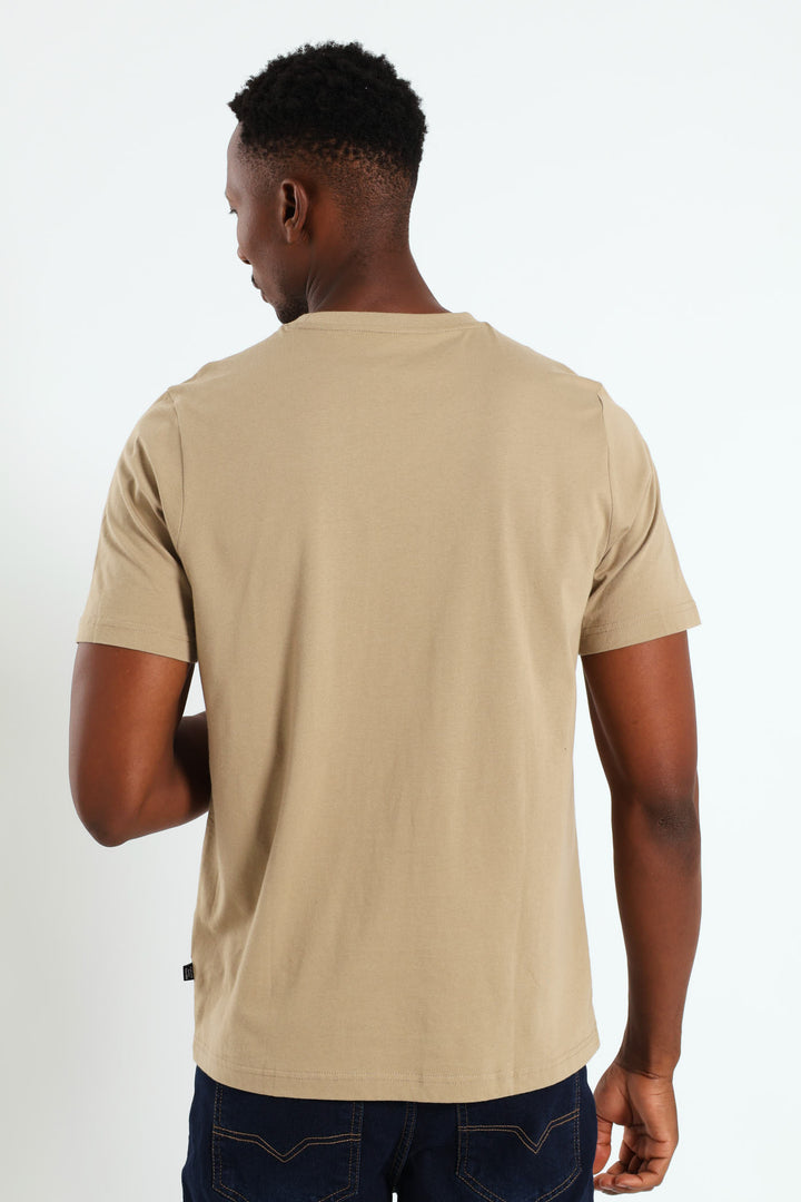 Graphics Execution Tee - Taupe