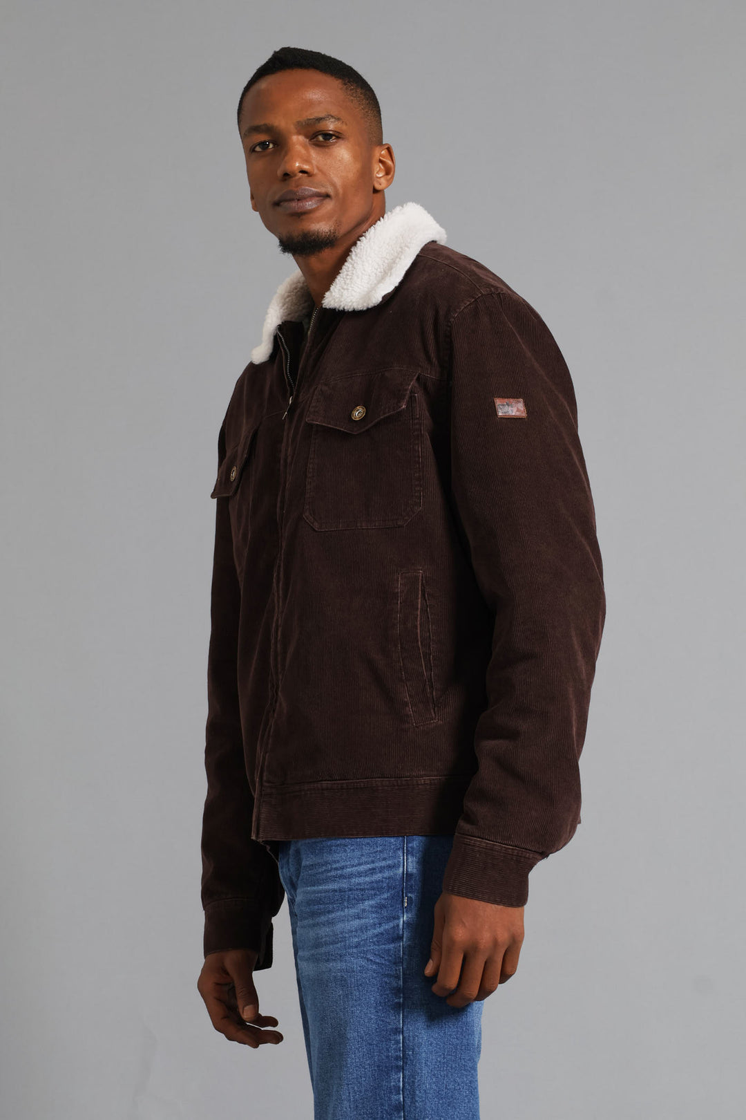 Corduroy Trucker Jacket - Chocolate