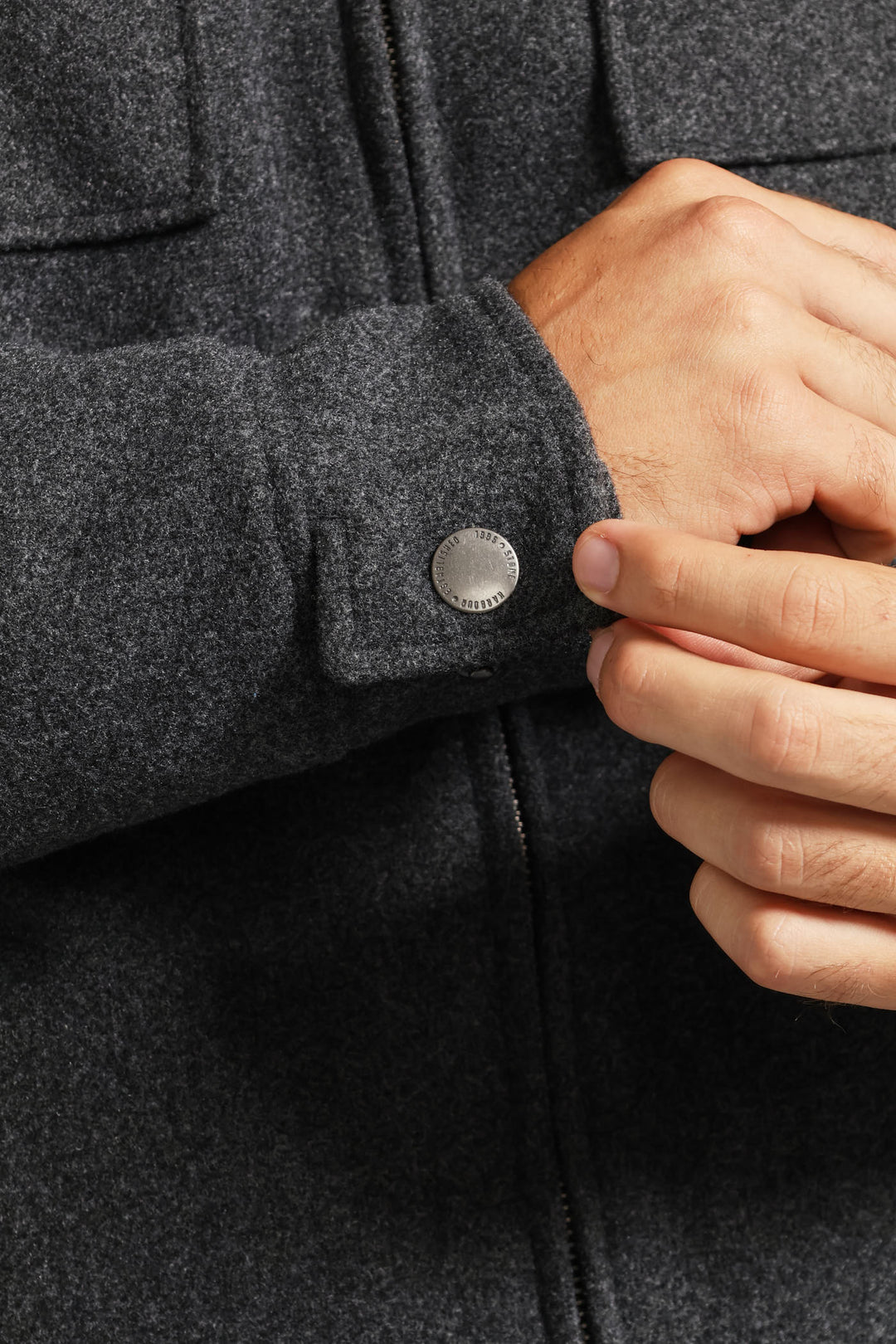 Harrington Melton Jacket - Charcoal
