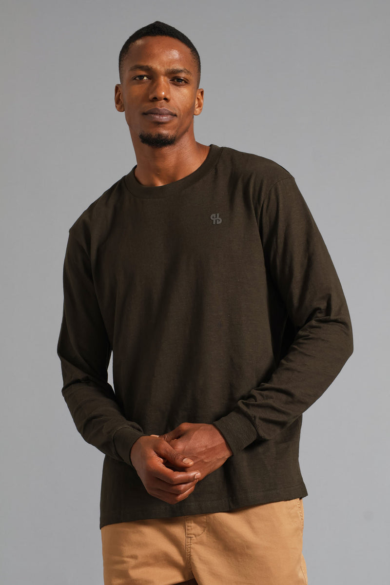 Long Sleeve Crew Tee - Fatigue