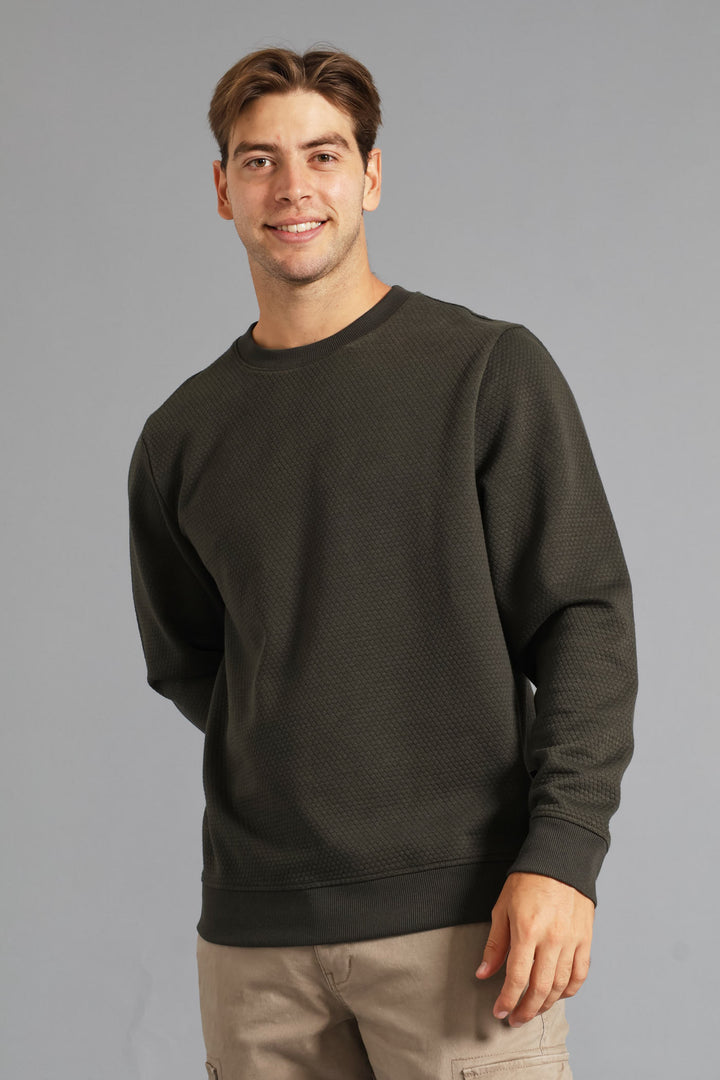 Diamond Surf Int Crew Top - Fatigue