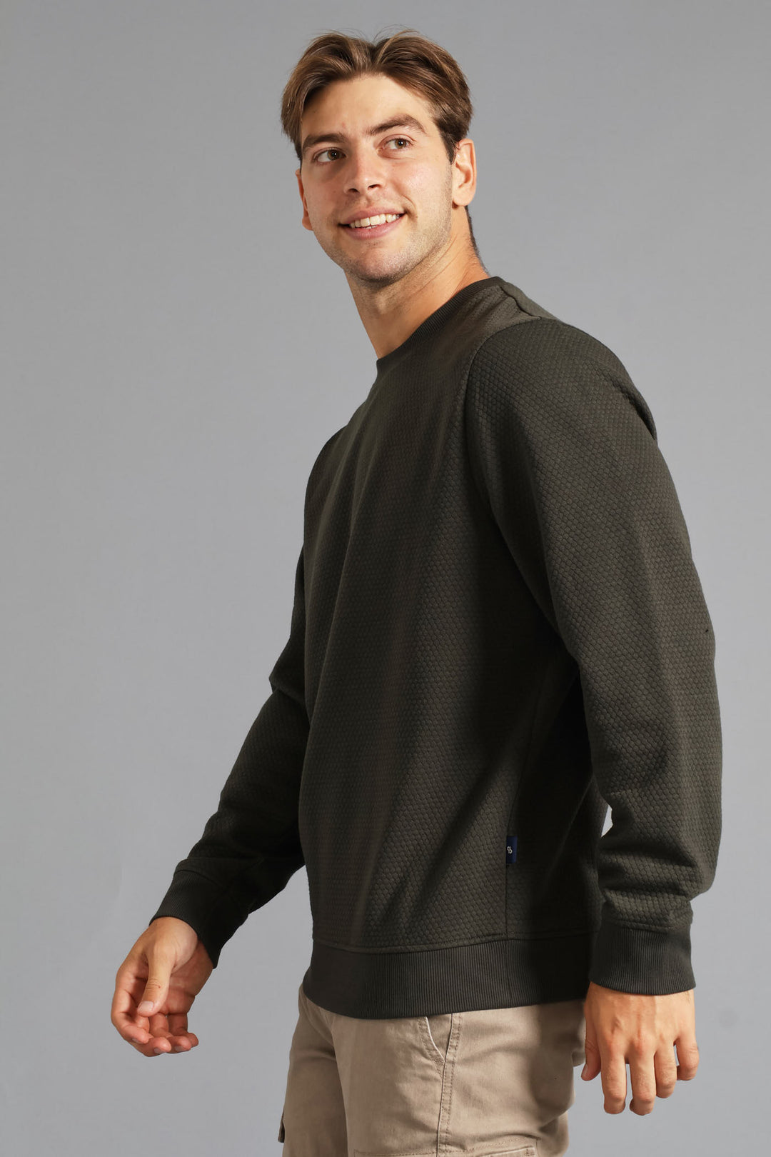 Diamond Surf Int Crew Top - Fatigue