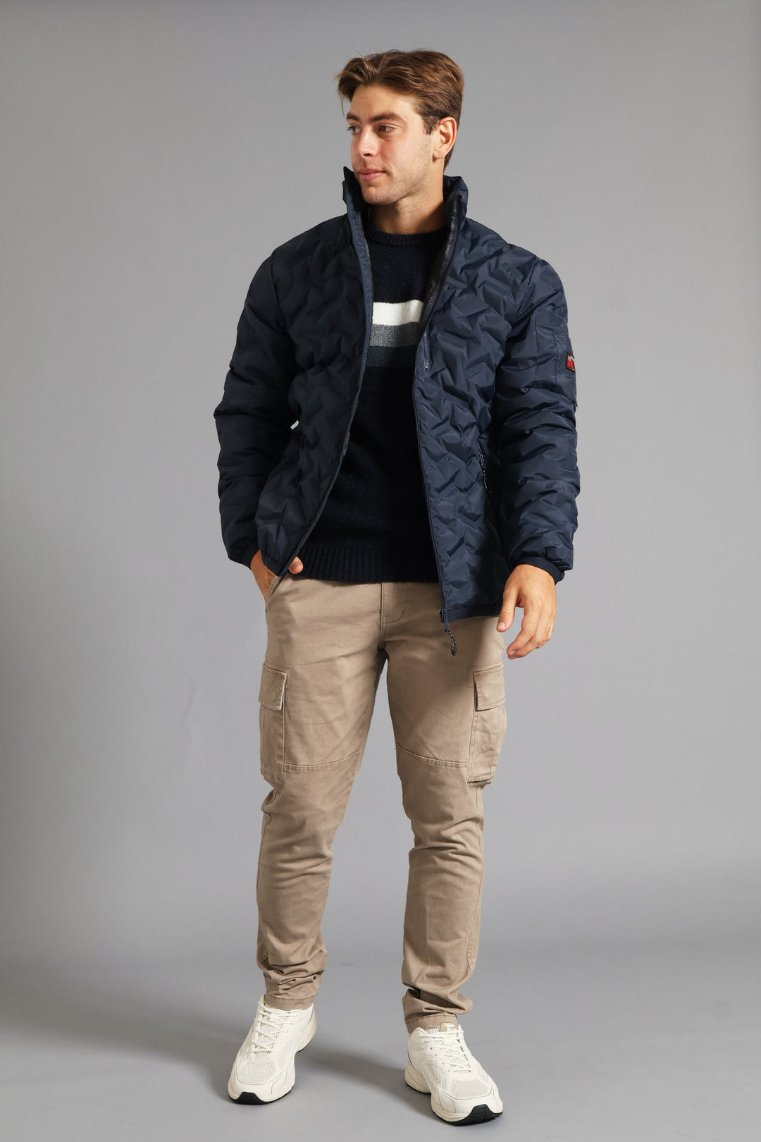 Heat Seal Puffer Jacket - Navy