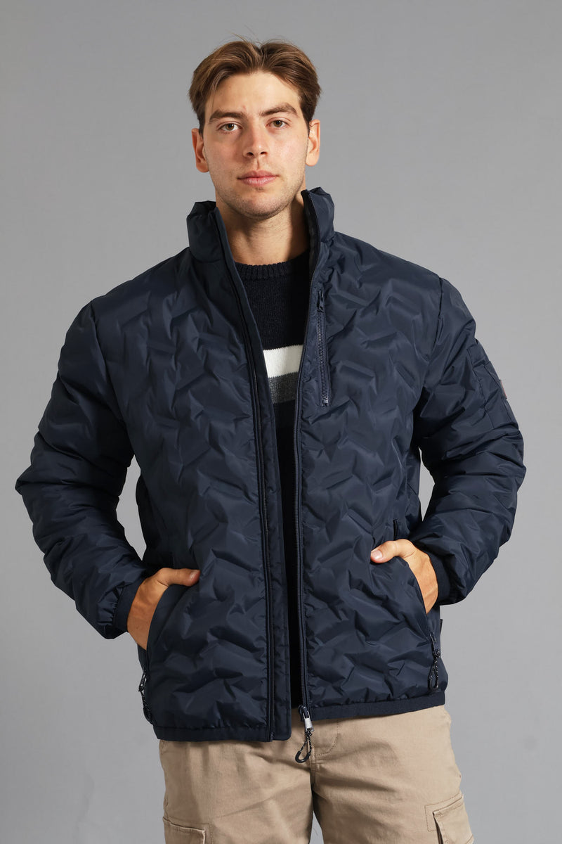 Heat Seal Puffer Jacket - Navy