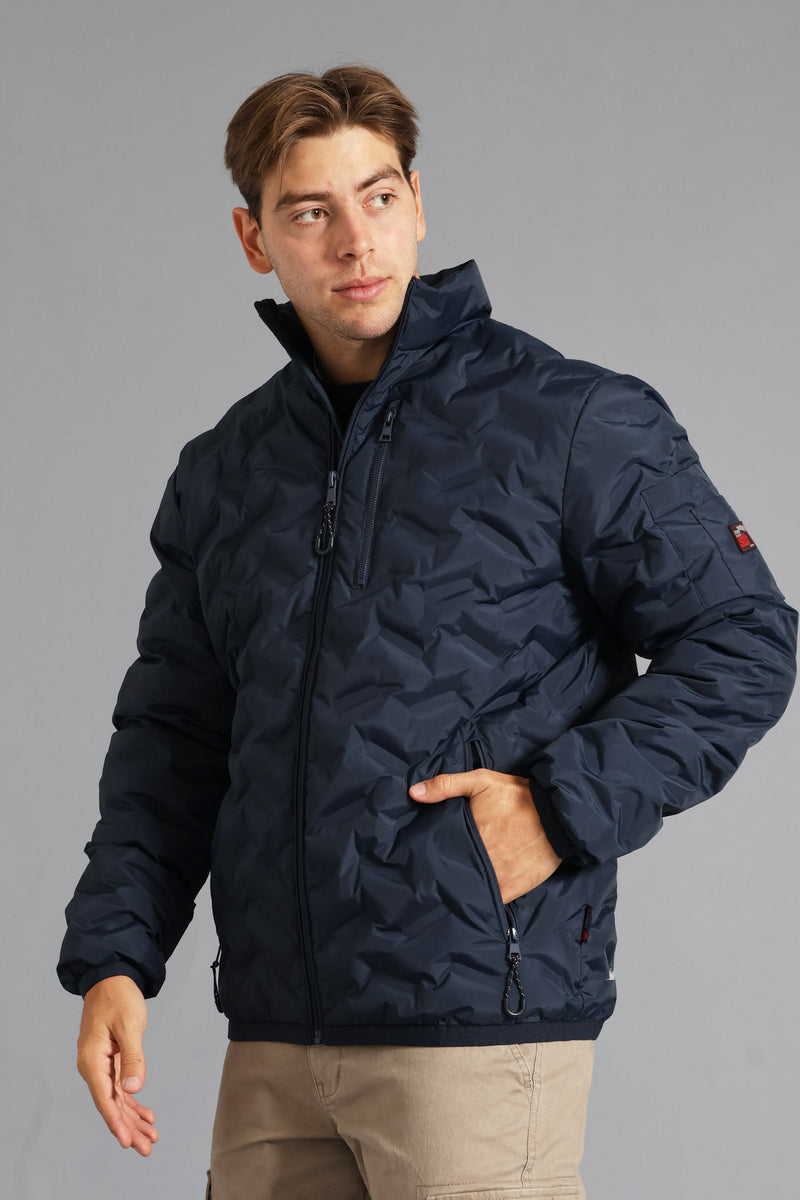 Heat Seal Puffer Jacket - Navy
