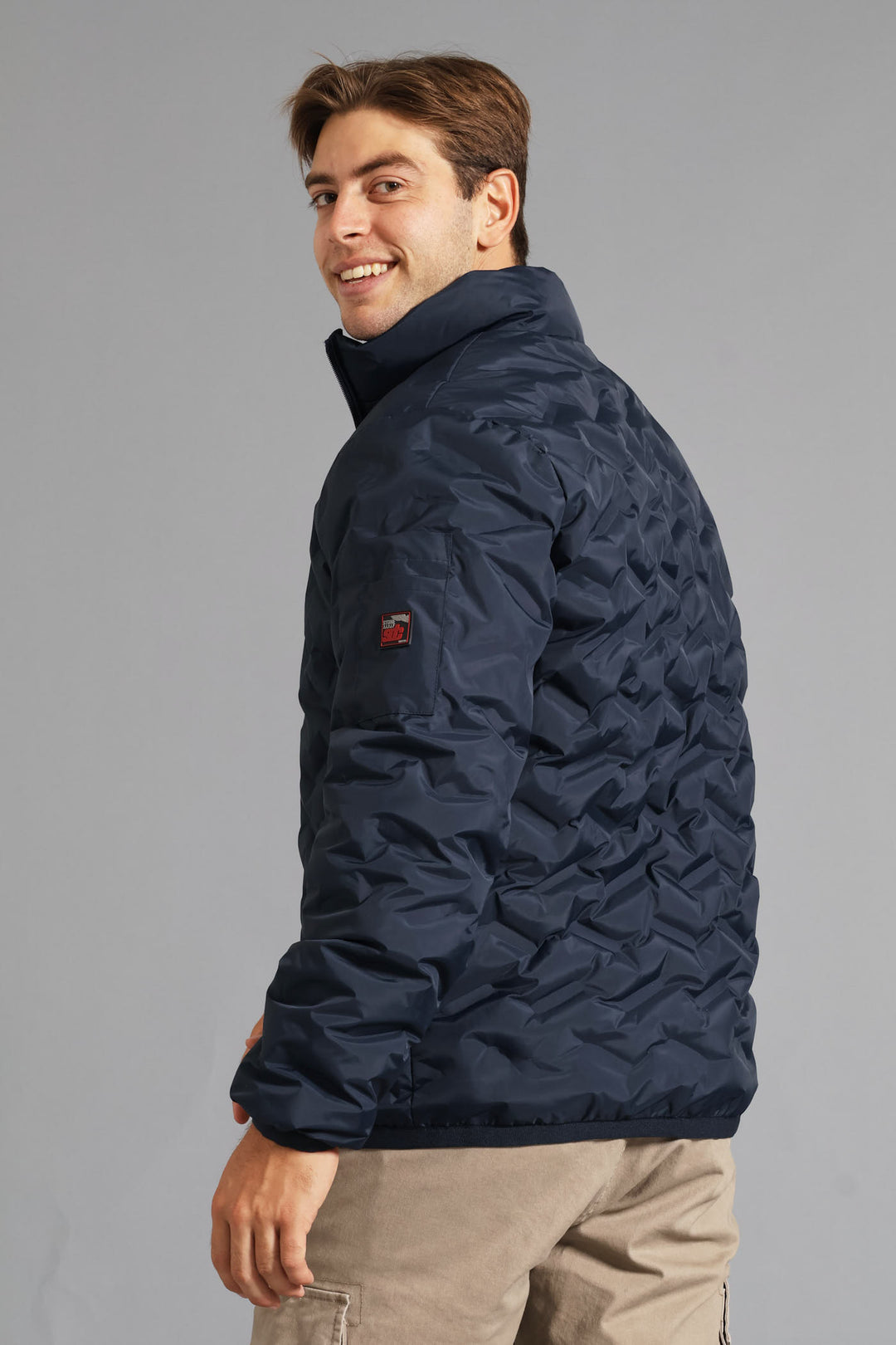 Heat Seal Puffer Jacket - Navy
