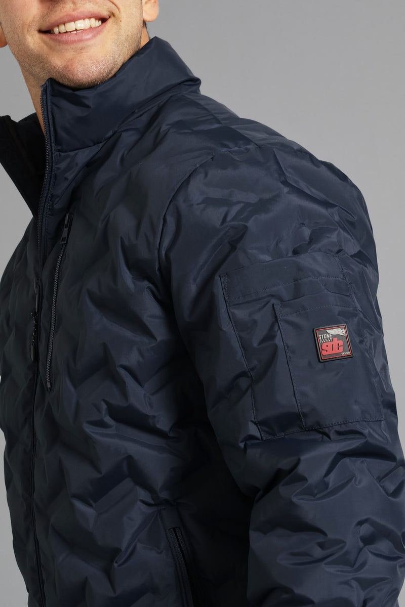 Heat Seal Puffer Jacket - Navy