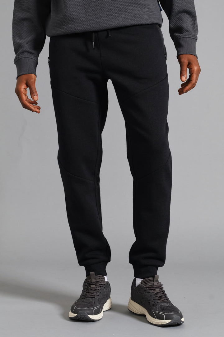 Fashion Zip Jogger - Black