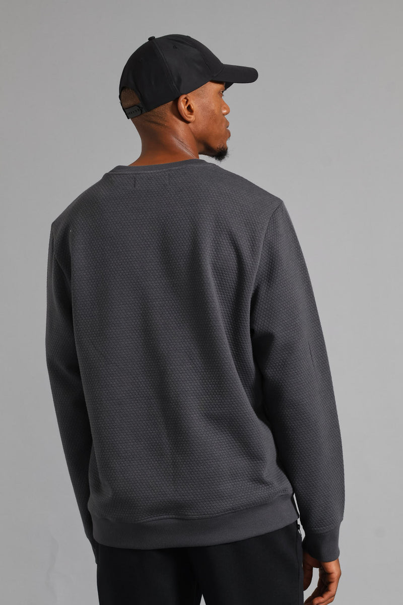 Diamond Surf Int Crew Top - Charcoal
