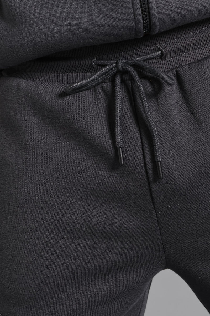 Fashion Zip Jogger - Charcoal