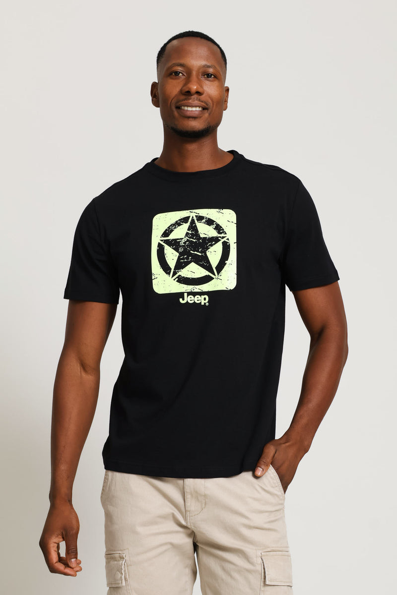 Core Logo Star Tee - Black