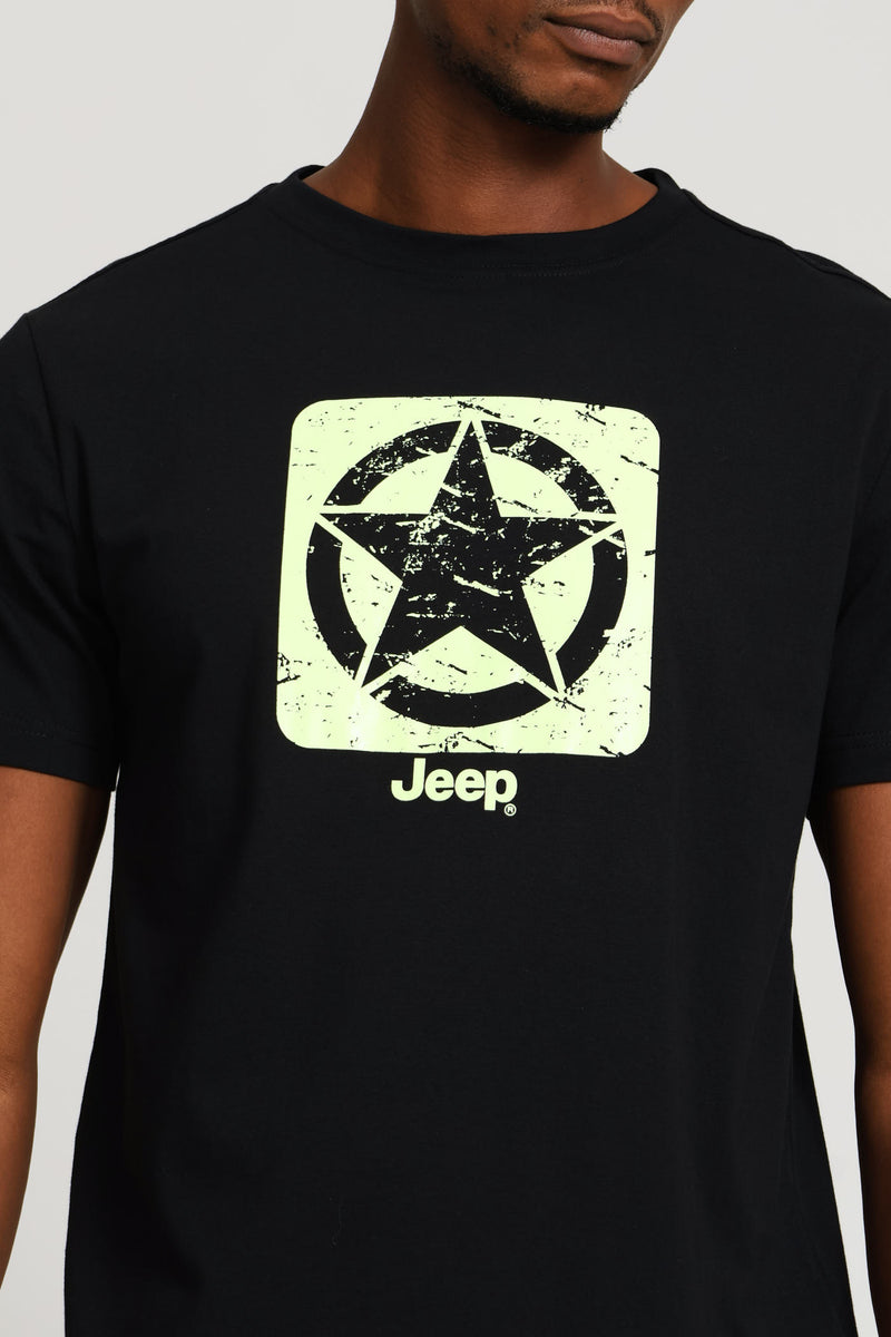 Core Logo Star Tee - Black