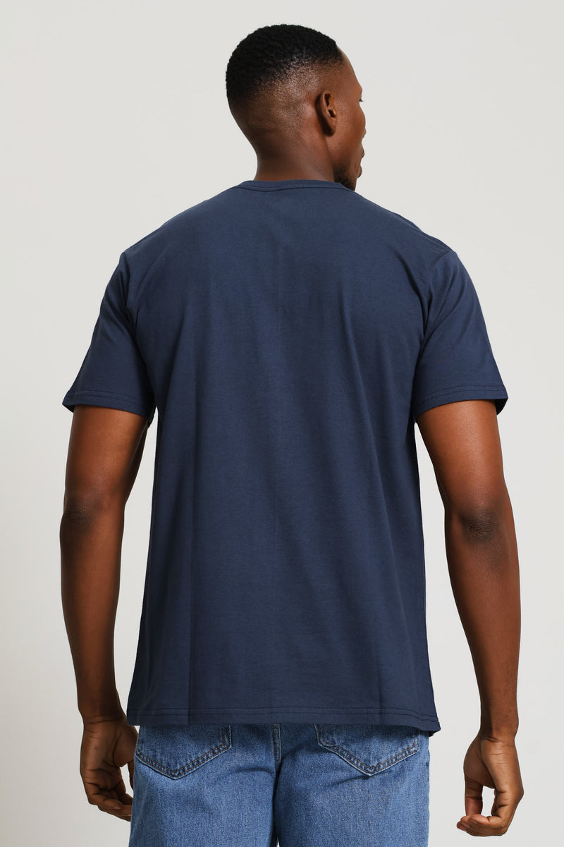 Corp Logo Tee - Navy