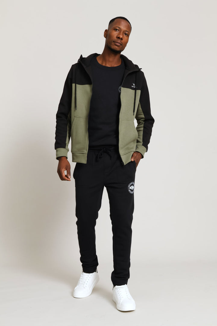 Full Soft Shell Jacket - Fatigue/Black