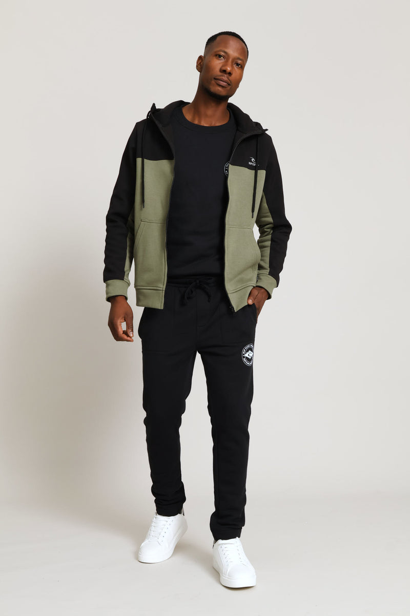 Full Soft Shell Jacket - Fatigue/Black