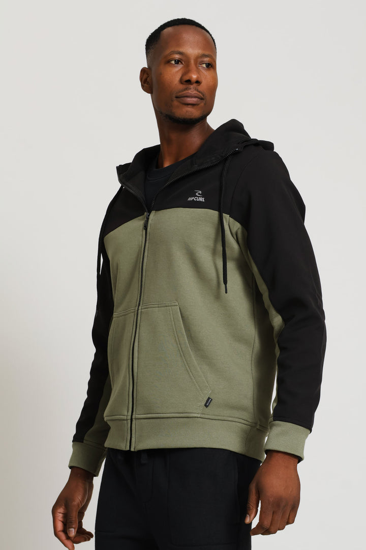 Full Soft Shell Jacket - Fatigue/Black