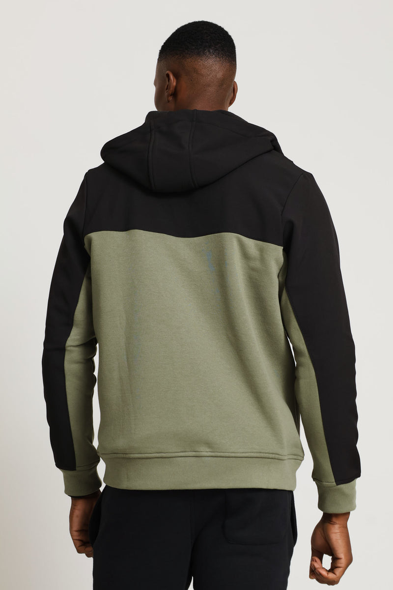 Full Soft Shell Jacket - Fatigue/Black