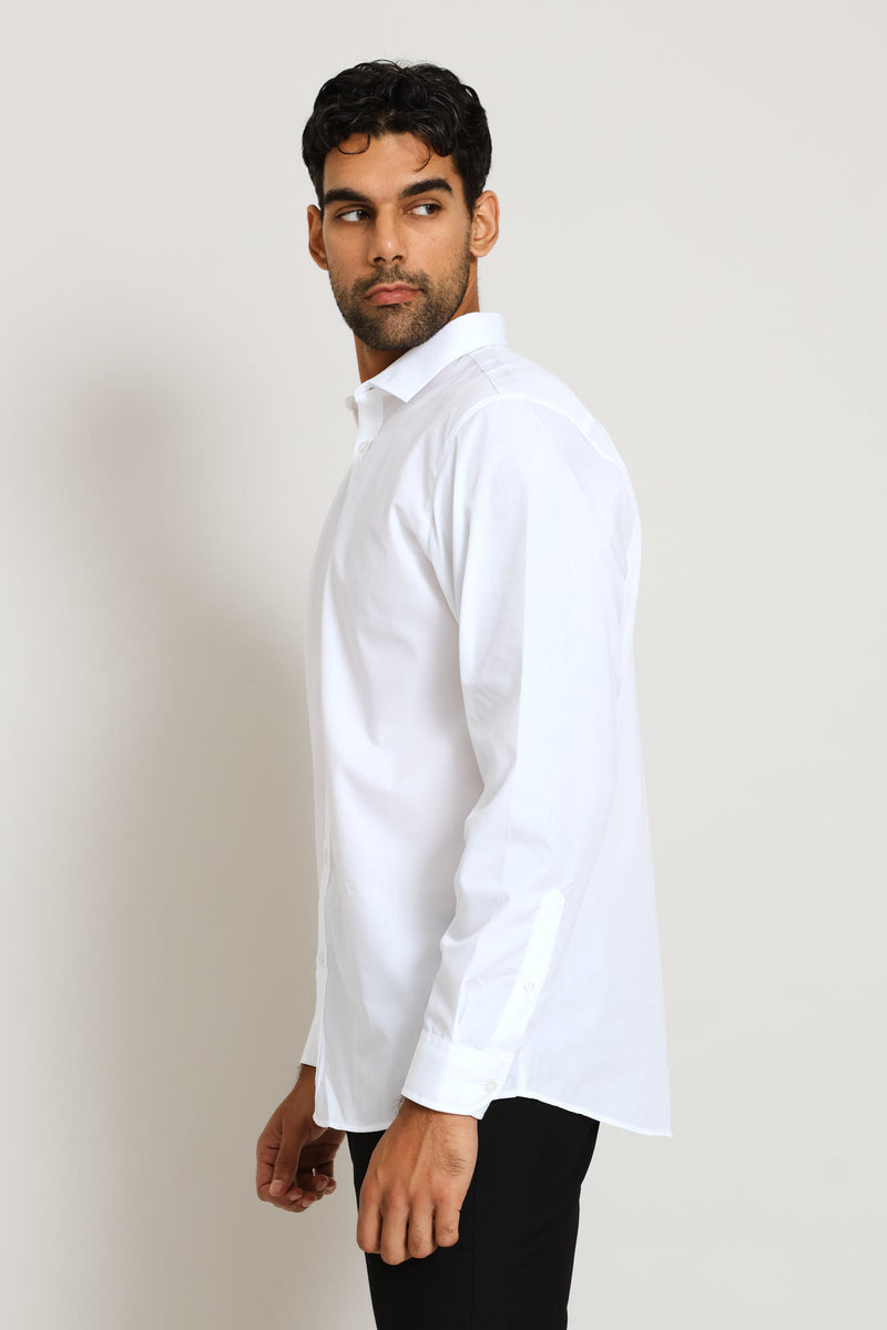 Easy Care Long Sleeve Shirt - White