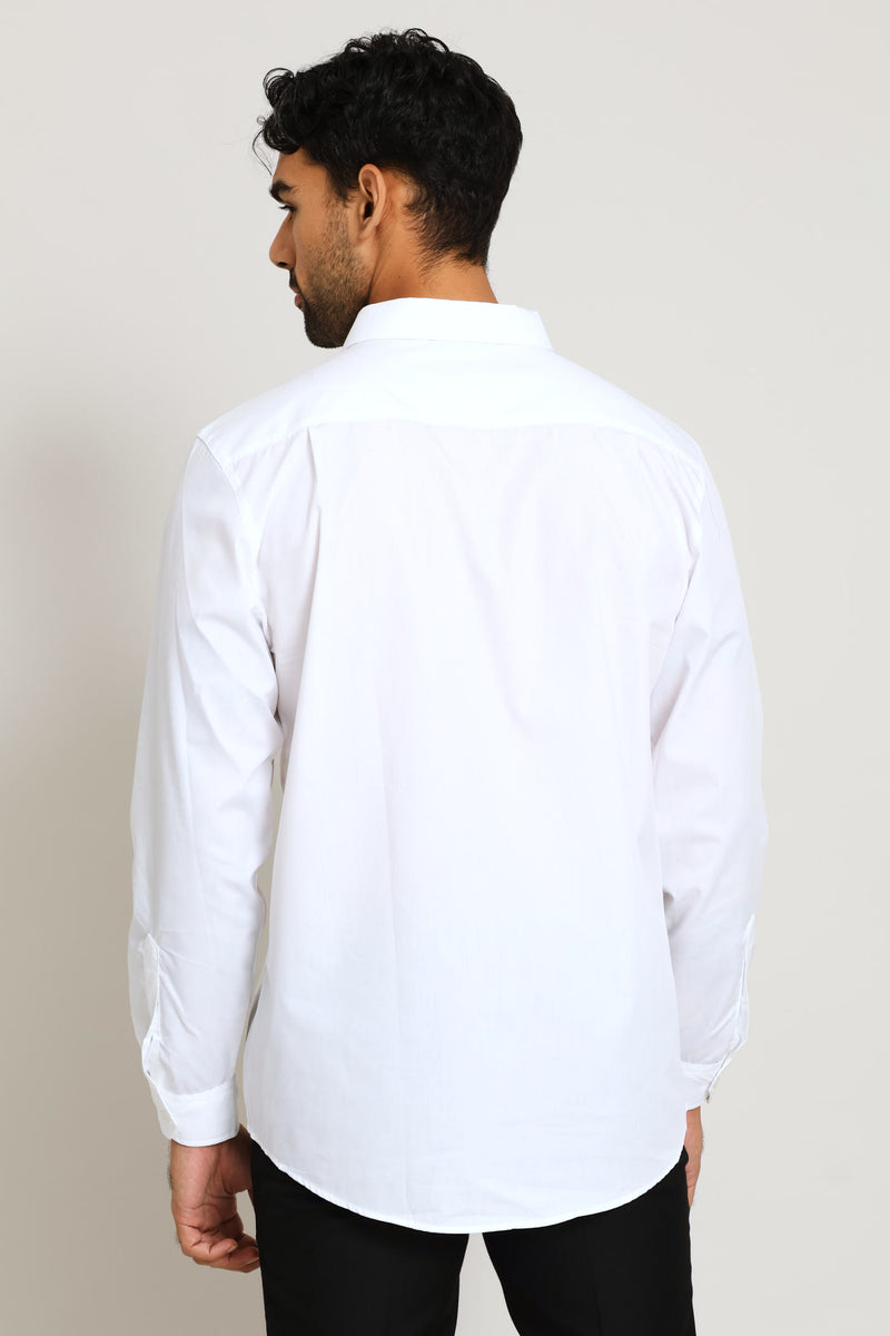 Easy Care Long Sleeve Shirt - White