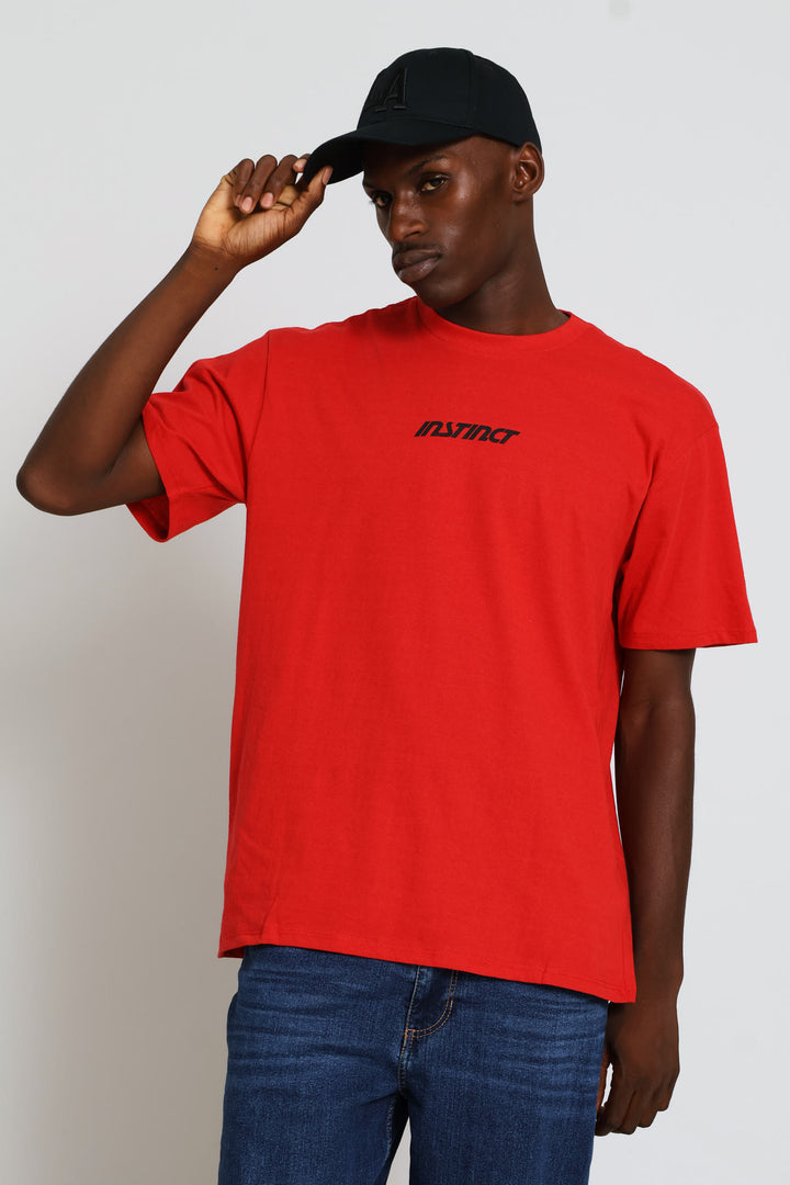 Small Logo Tee - Red