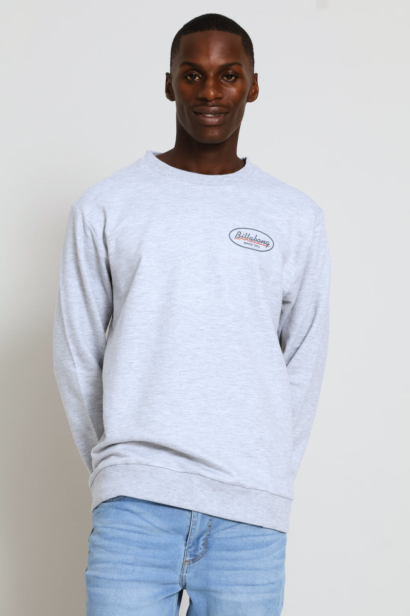 Runner Crew Top - Grey Melange