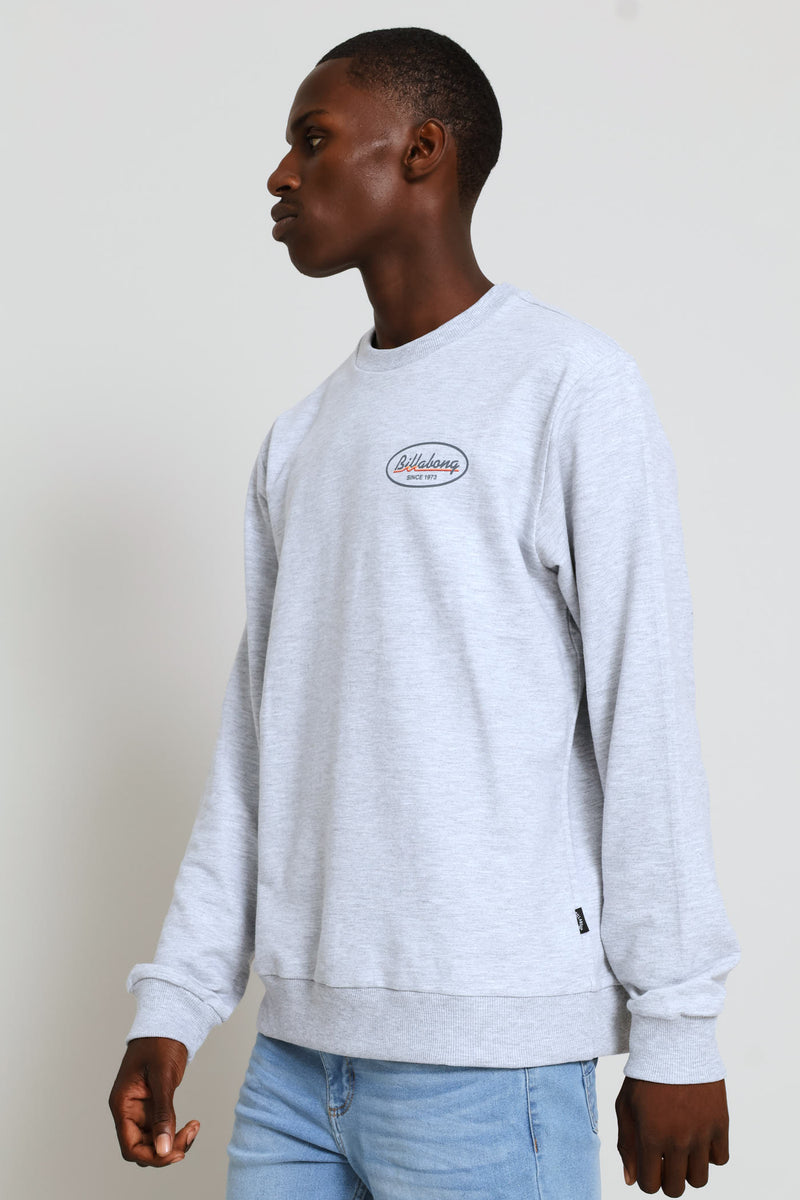 Runner Crew Top - Grey Melange