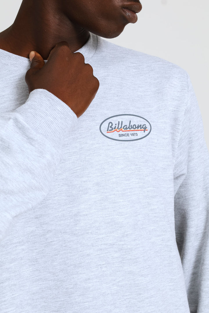 Runner Crew Top - Grey Melange