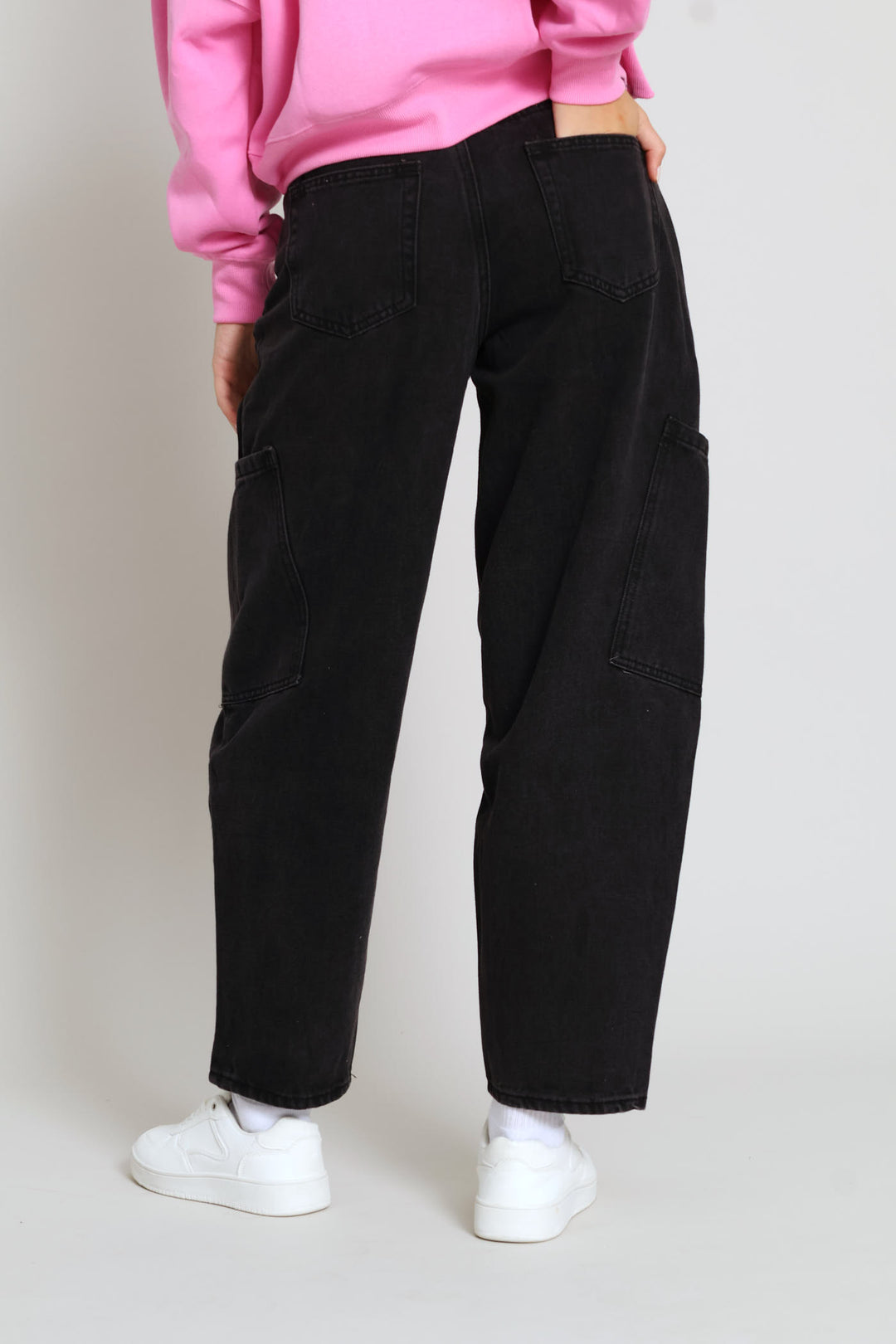 Cargo Barrel Denim - Black