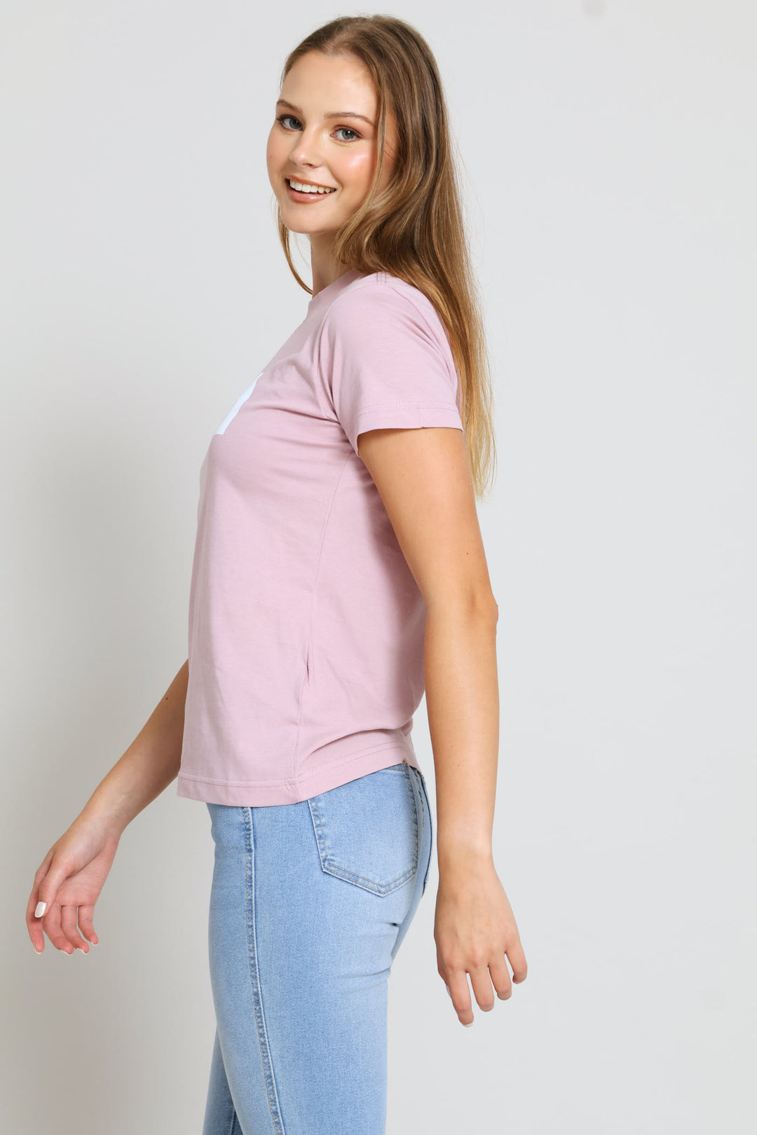 Evolution Half Dome Slim Short Sleeve Tee - Pink