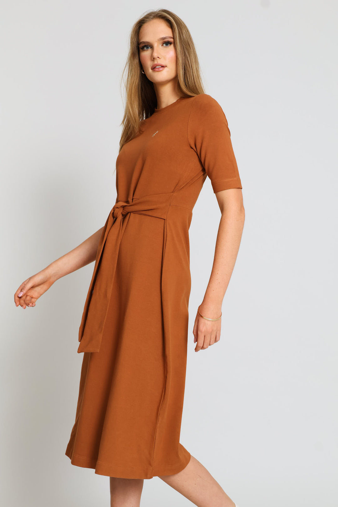 Ladies Melody Casual Wrap Dress - Burnt Orange Edgars Ladies Melody Casual Wrap Dress - Burnt Orange Edgars