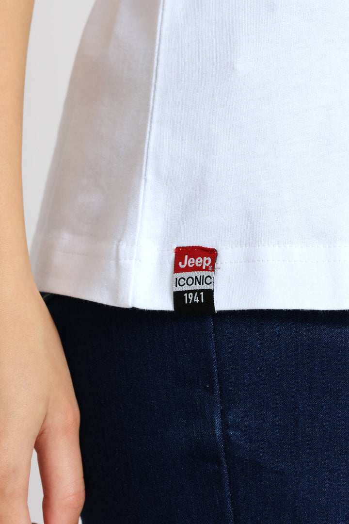 Logo Strong Icon Tee - White