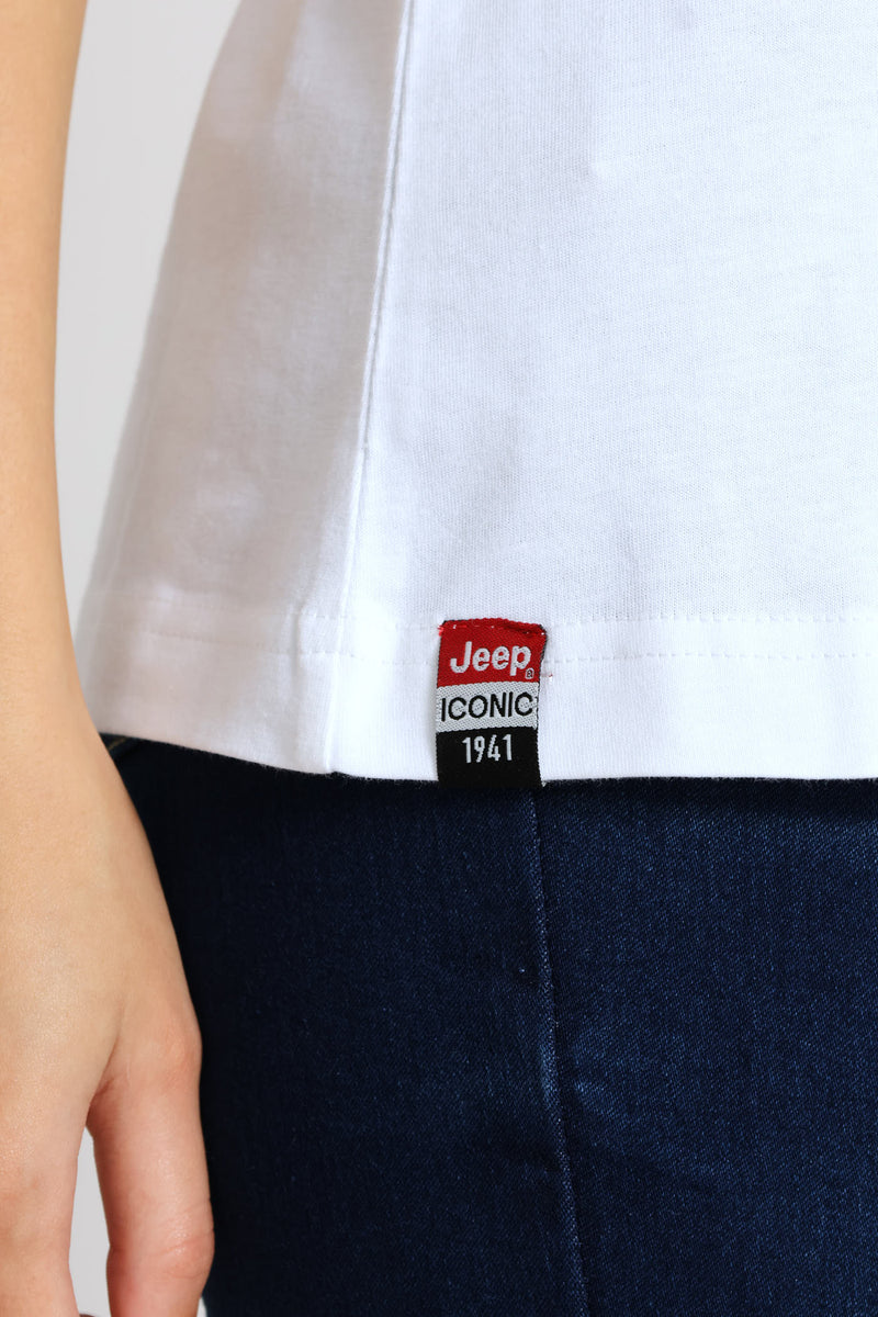 Logo Strong Icon Tee - White