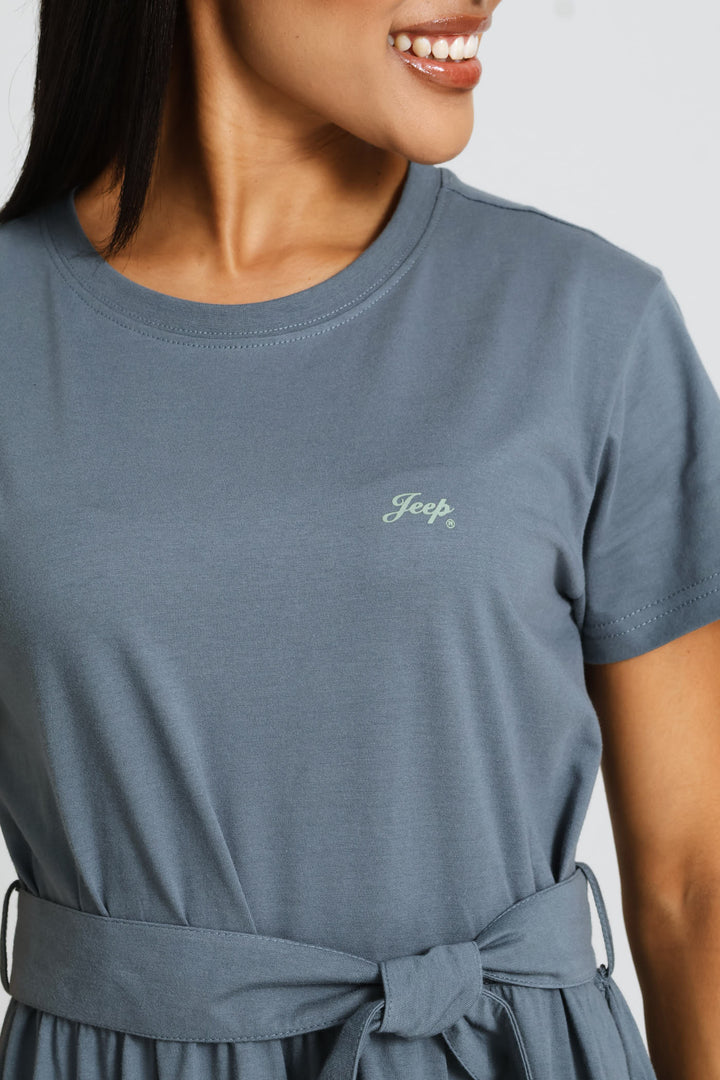 Everyday Tiered Dress - Grey