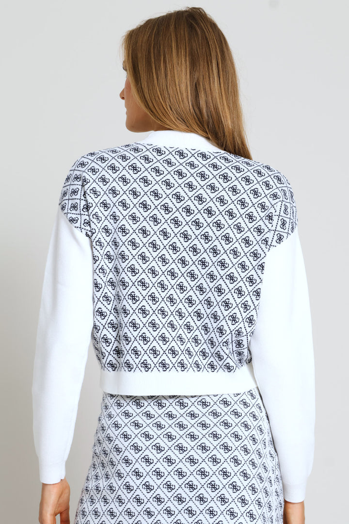 Long Sleeve Aubrey 4G Sweater - Navy