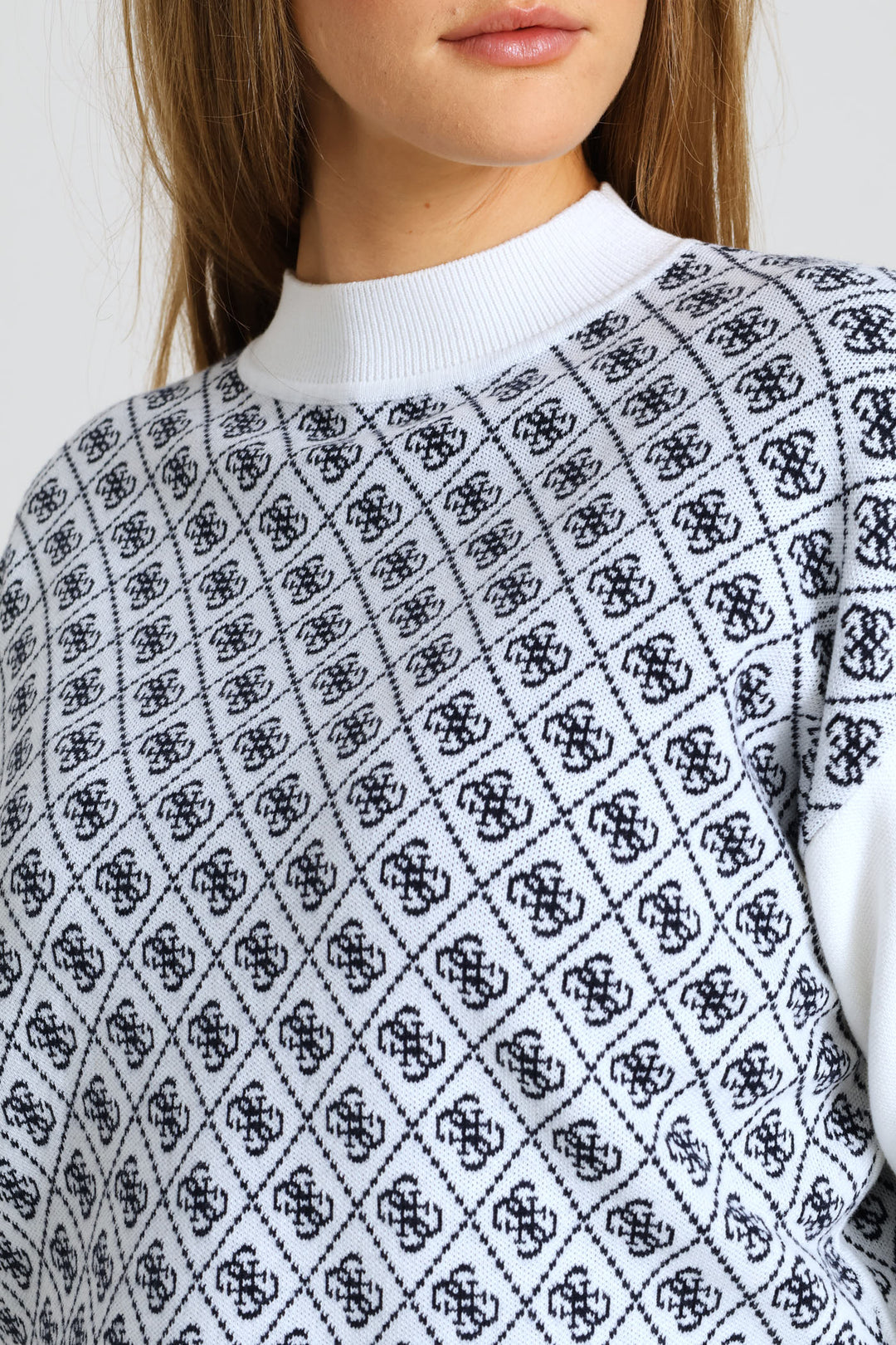 Long Sleeve Aubrey 4G Sweater - Navy